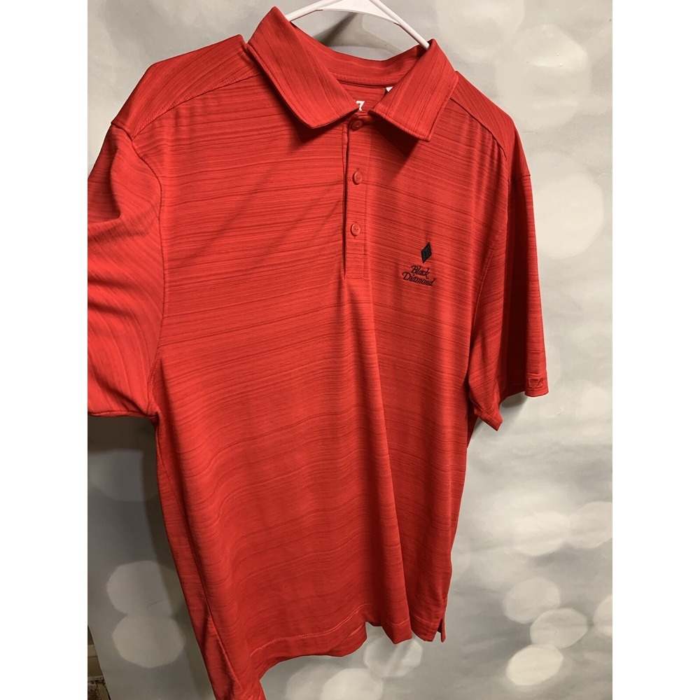 Cutter & Buck Embroidered Black Diamond Polo Gold Shirt in size medium